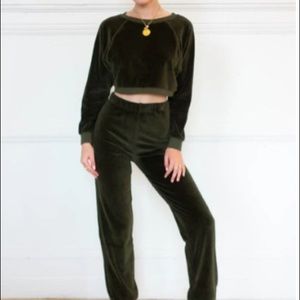 Suzi Kindi velour track suit